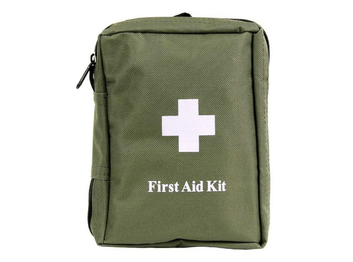Pochette médicale verte (avec kit de premiers secours)