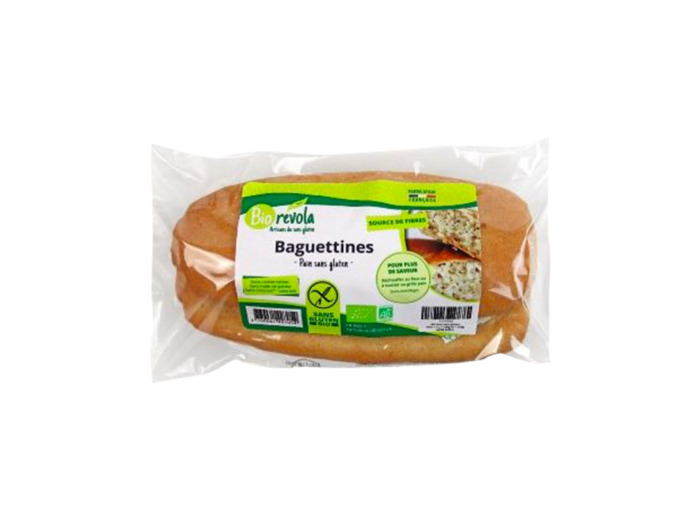 Baguettines Bio SANS GLUTEN-200g-Bio Révola