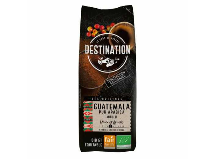 Café Moulu Guatemala Pur Arabica Bio Équitable-250 g-Destination