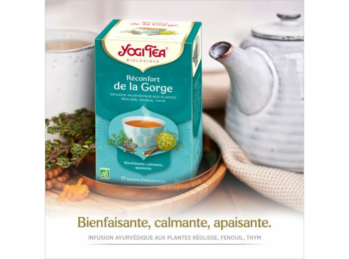 Tisane reconfort de la gorge 17x1,9g Yogi Tea