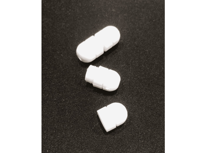 Cache-noeud plastique Blanc à l'unité HM411370