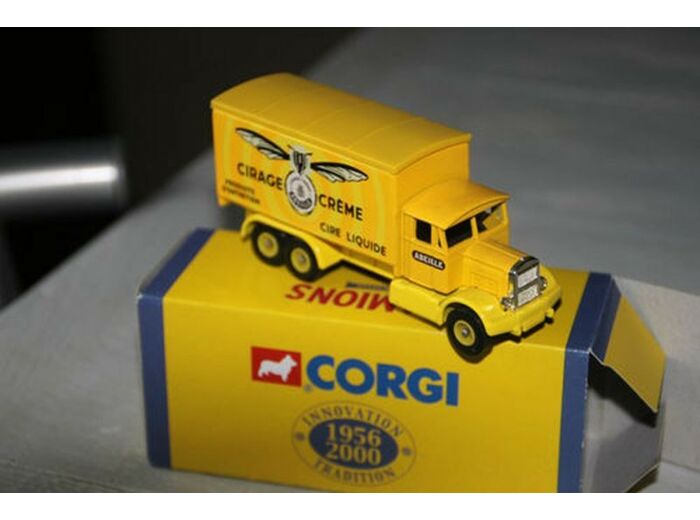 SCAMMELL 1951 - 6 WHEELER - CIRAGE CREME Cire Liquide - Jaune 1/43