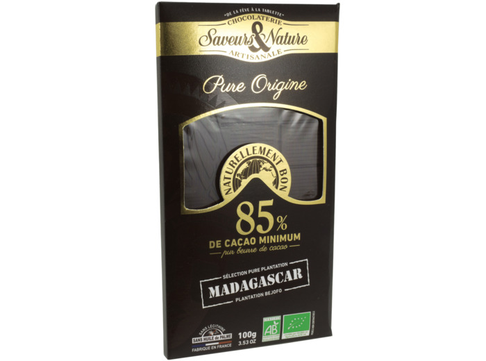 Chocolat Noir 85% Madagascar Bio 80g