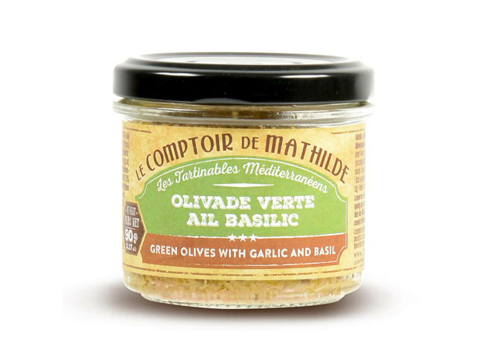 Olivade Verte Ail Basilic - 90g