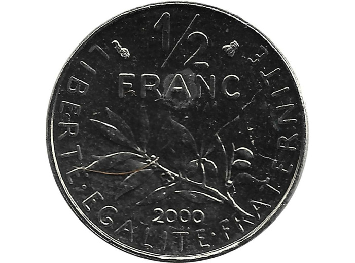 FRANCE 1/2 FRANC ROTY 2000 BU
