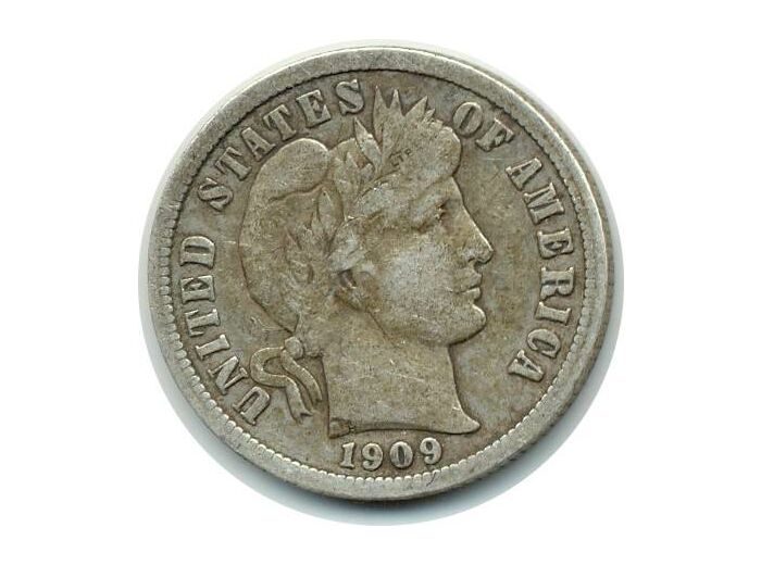 AMERIQUE (U.S.A) 1 DIME 1909 TB+ (W113)