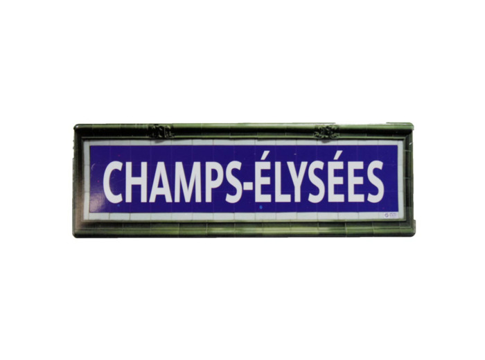 Mini plaque métro Champs-Elysées