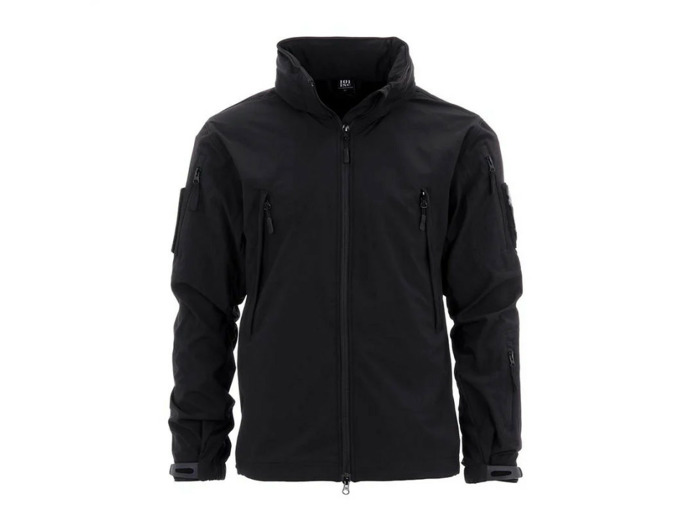 Veste softshell imperméable homme noir - Coupe-vent demi-saison