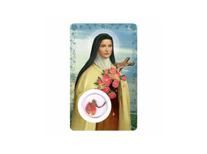 Carte-prière avec insertion STE THERESE -italien