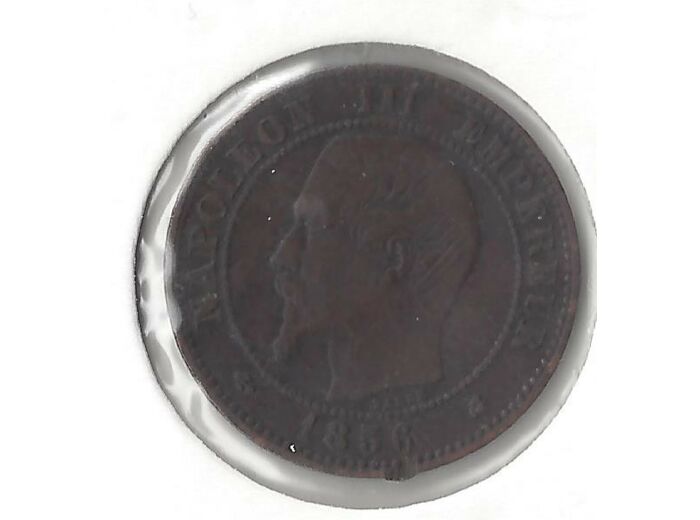 FRANCE 2 CENTIMES NAPOLEON III1856 K TB+