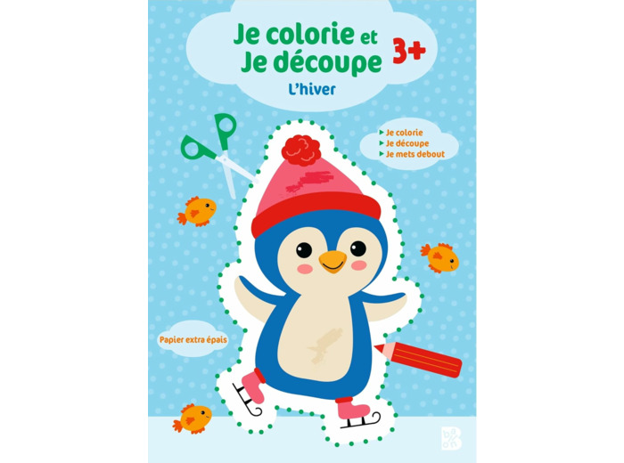 JE COLORIE ET JE DECOUPE : L'HIVER
