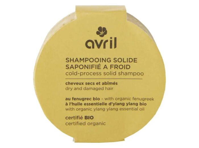 Shampooing solide cheveux secs & abîmés Bio – Avril 85g*