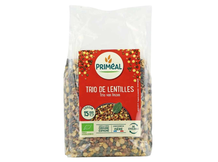 Trio de Lentilles Bio-500g-Priméal