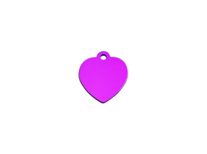 Petit coeur violet - 2.5x3cm