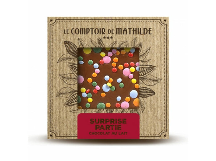 Tablette Surprise partie - Chocolat lait - 80G
