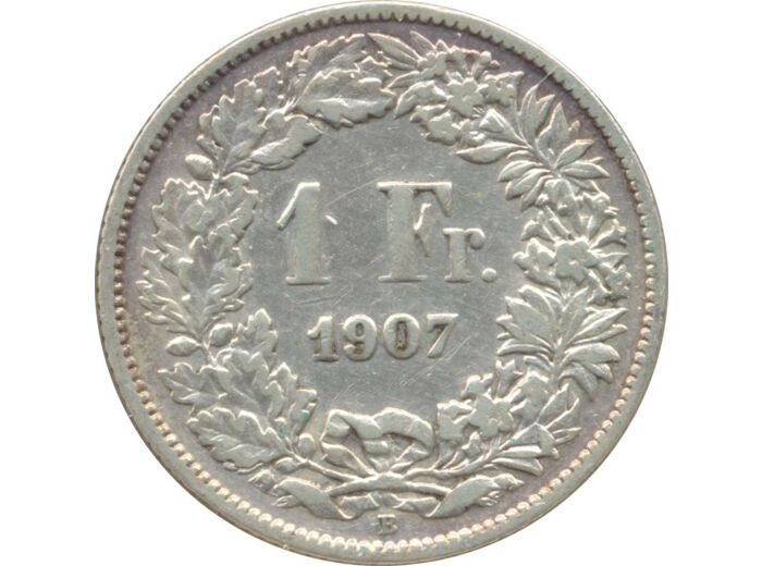 SUISSE 1 FRANC 1907 B TTB