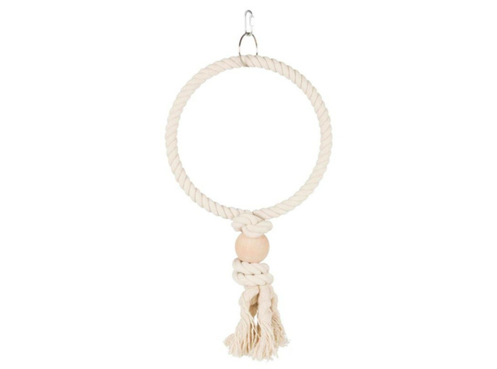 Anneau en corde pour grandes perruches & perroquets - Ø24cm