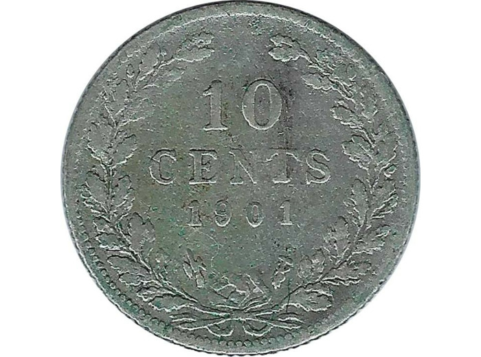 PAYS-BAS HOLLANDE 10 CENTS 1901 TB+