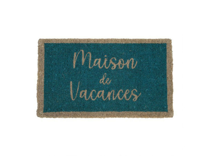 Paillasson vacances bleu 73x43x73cm