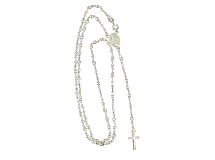 Chapelet Argent 925- PETITS grains 3mm + boîte