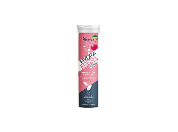 Hydrafresh Hydratation et ??nergie Cerise 20 comprimés effervescents