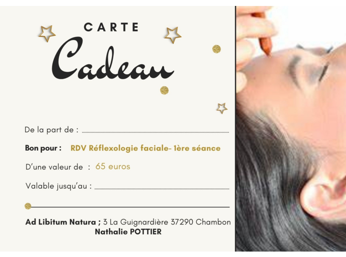 Bon cadeau pour une séance de Réflexologie Faciale