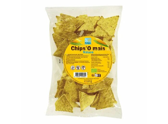 Chips'O Maïs nature Bio-125g-Pural