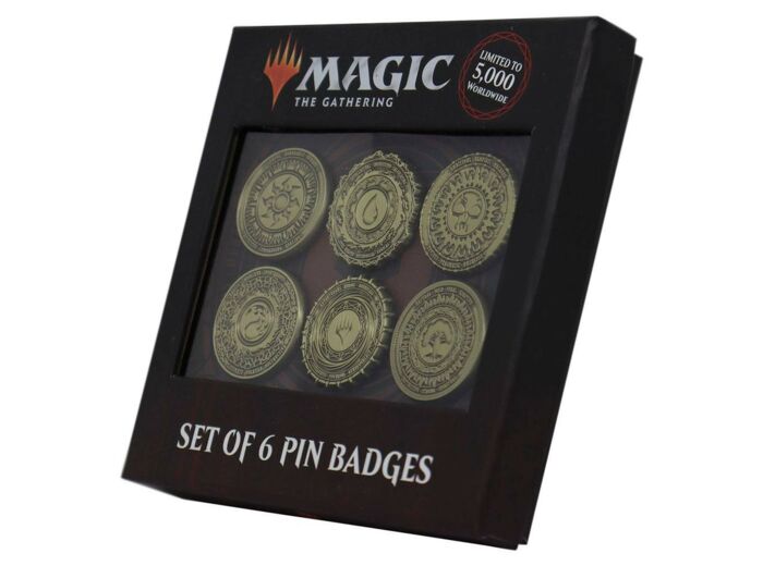 Magic the Gathering pack 6 pin's Limited Edition Mana Symbol