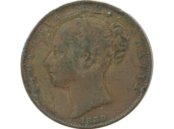 GRANDE BRETAGNE 1 FARTHING VICTORIA 1839 TB+ N1