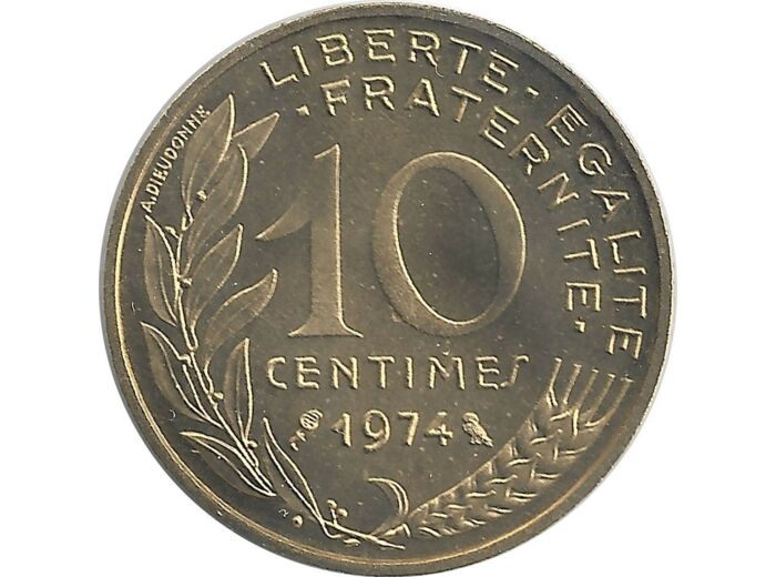 FRANCE 10 CENTIMES LAGRIFFOUL 1974 FDC