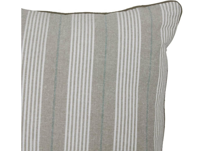 Atmosphera - Coussin Groove 58x38cm rayé Vert