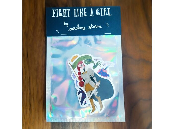 Sachet de 3 stickers "Fight like a Girl" - Carolane Storm