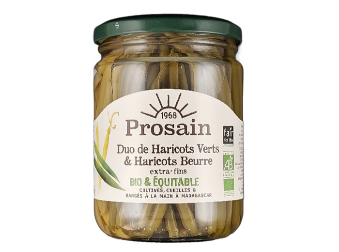 Duo Haricot Verts/Beurre Extra-fins Bio 220g