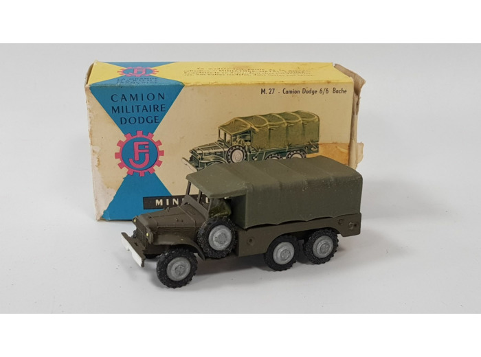 CAMION DODGE 6/6 BACHE MILITAIRE FRANCE JOUETS BOITE D'ORIGINE