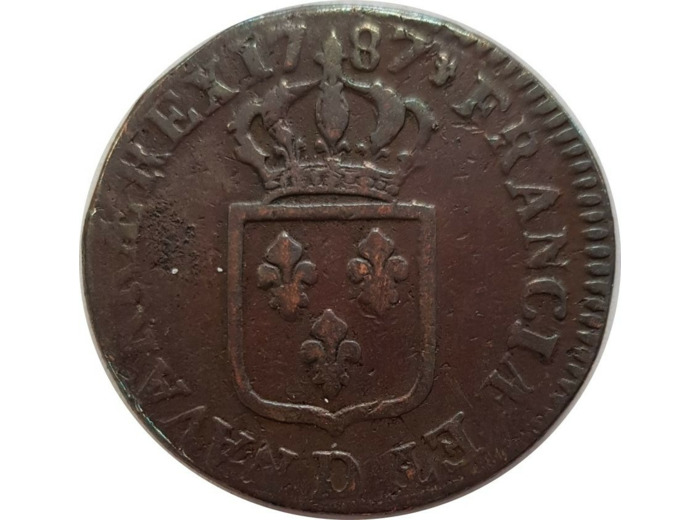 LOUIS XVI (1774-1792) 1 SOL 1787 D (Lyon) TB+