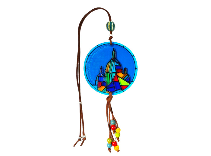 Pendentif pour voiture Acrylique D88mm - BASILIQUE SACRE COEUR