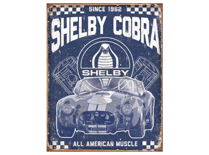 Plaque métal Shelby, Cobra - 31.5 x 41 - 2134