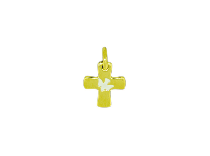Croix en Plaqué Or 16mm - COLOMBE