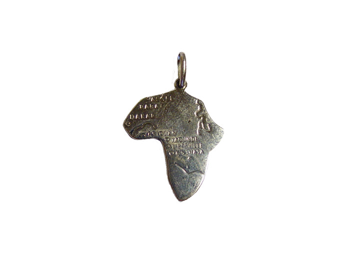 Pendentif en Argent 925 - CARTE AFRIQUE