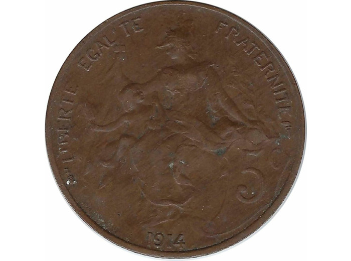 FRANCE 5 CENTIMES DUPUIS 1914 TTB