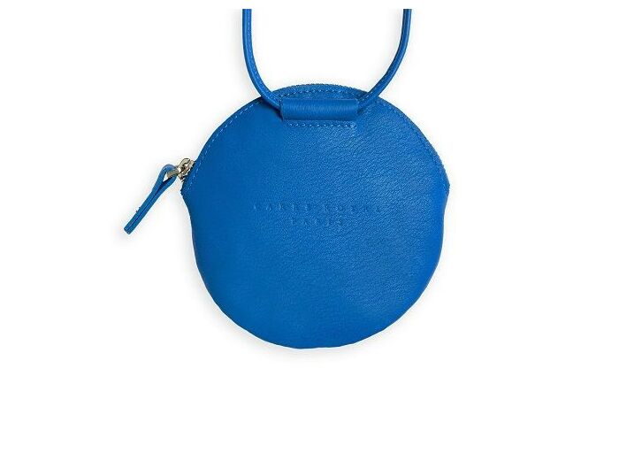 CARRE ROYAL Mini sac bleu en cuir