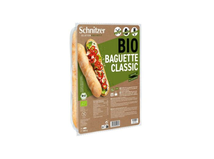 Baguette classique bio et sans gluten-2x180g-Schnitzer