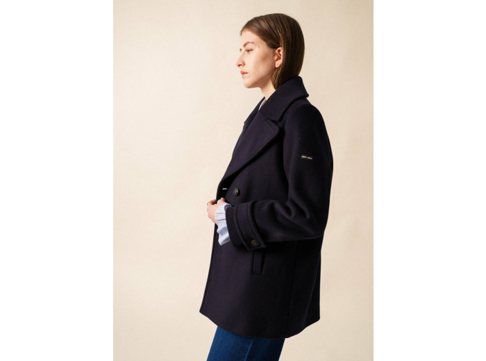 Caban Ste Romy en drap de laine
