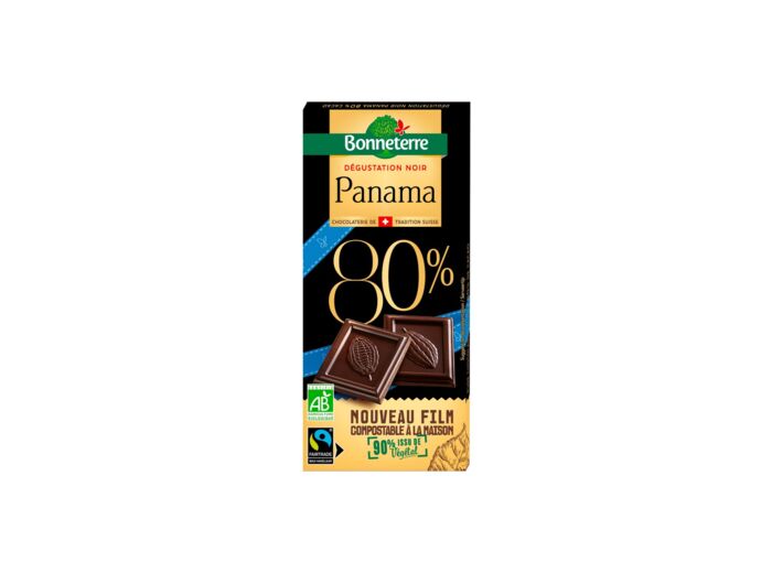 Chocolat Noir Bio 80% Panama-80g-Bonneterre
