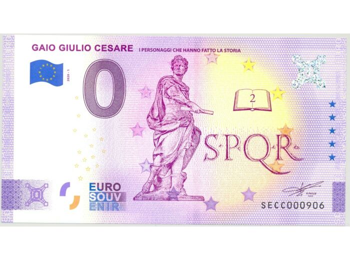 ITALIE 2020-1 GAIO GIULIO CESARE ANNIVERSAIRE BILLET SOUVENIR 0 EURO NEUF