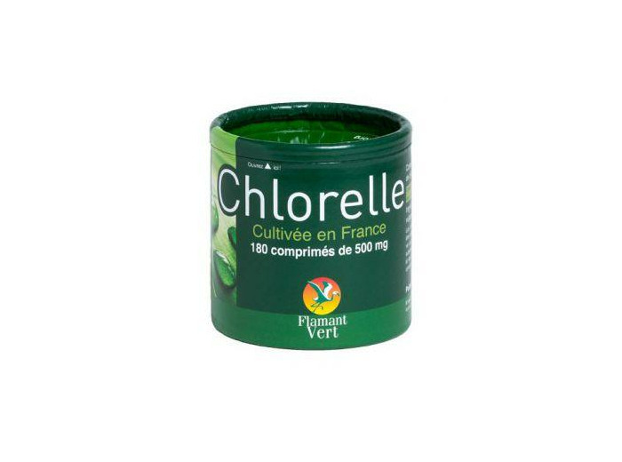 Chlorelle-180 Comprimés-500mg- Flamant Vert