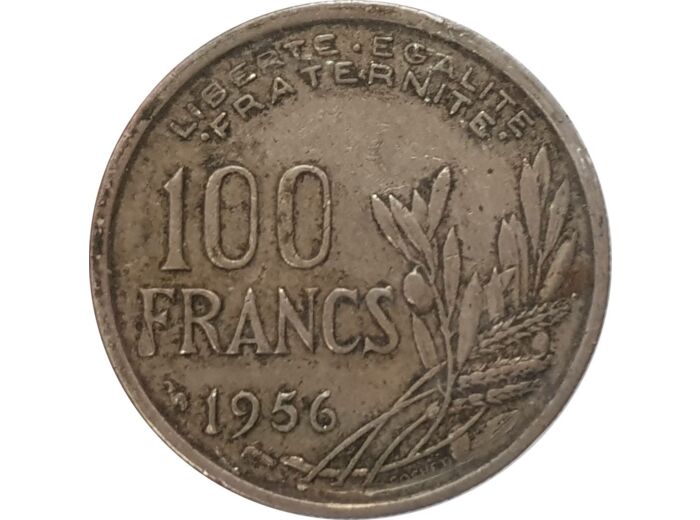 FRANCE 100 FRANCS COCHET 1956 TTB- (G897)