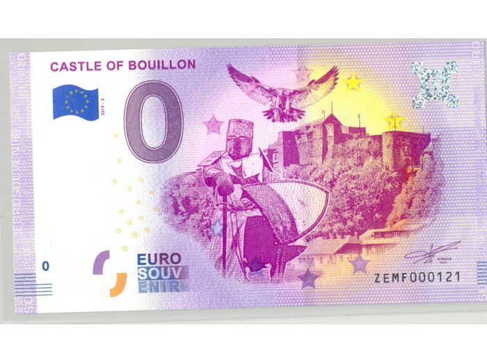 BELGIQUE 2019-2 CASTLE OF BOUILLON BILLET SOUVENIR 0 EURO TOURISTIQUE NEUF