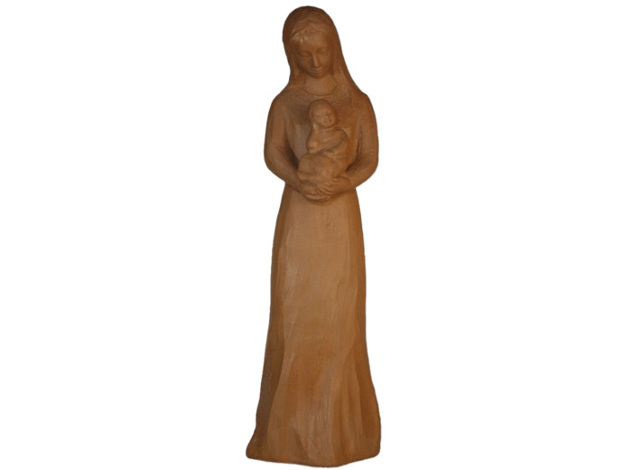 Notre Dame de La Confiance 26cm Ton Terracotta - Pierreline