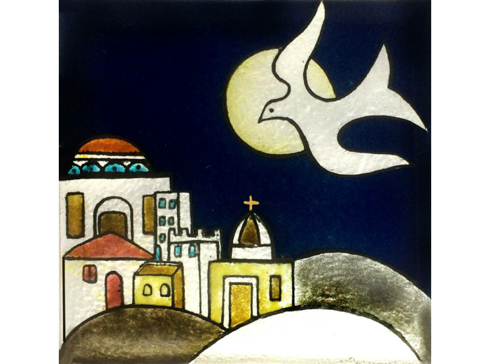 Bethléem 8,1X8,1cm - EMAUX DU LIBAN